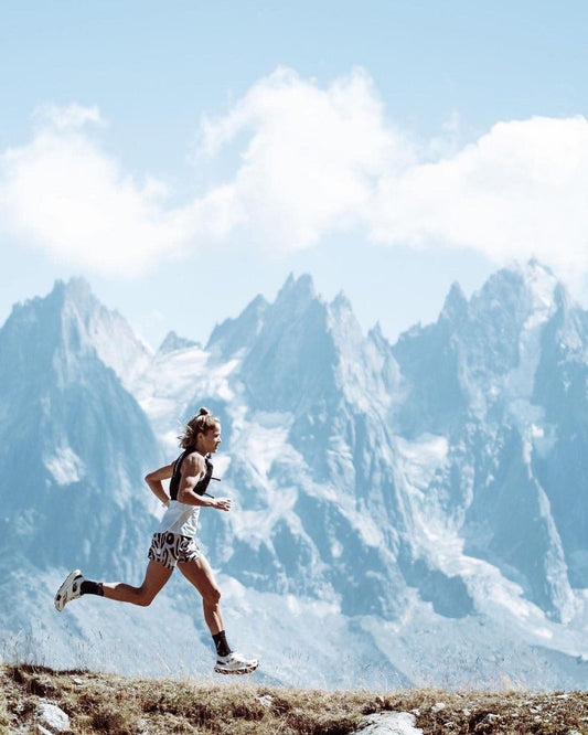 Elsey Davis Trail Running wearing Sidas running socks