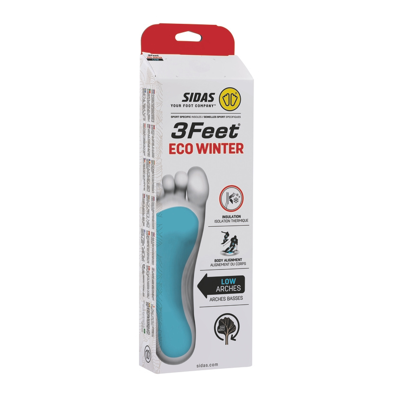 Sidas 3Feet Winter Eco Low Arch Insoles Packaging
