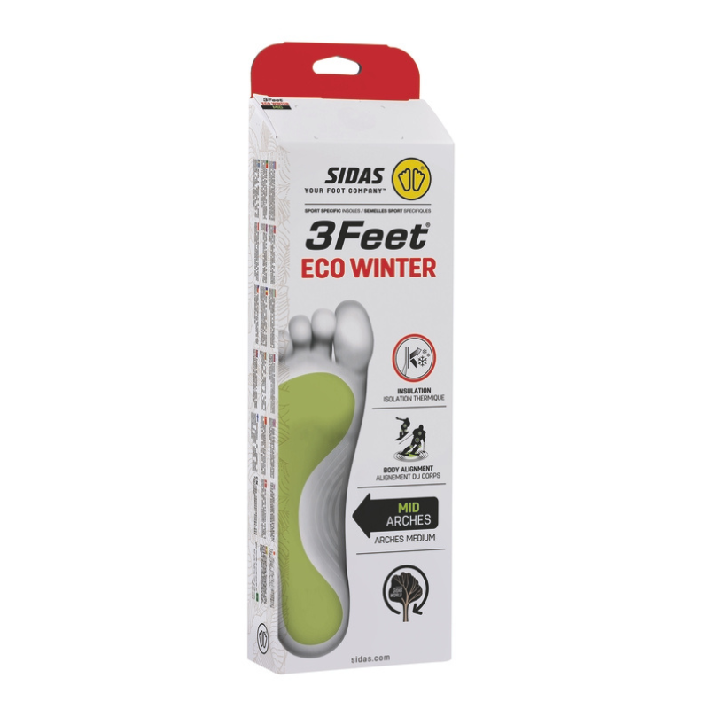 Sidas 3Feet Winter Eco Mid Arch Insoles Packaging