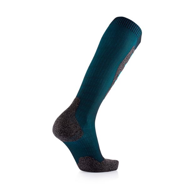 Ski Expert Blue Ski Sock In leg view