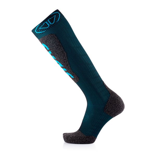Ski Expert Blue Ski Sock Side View