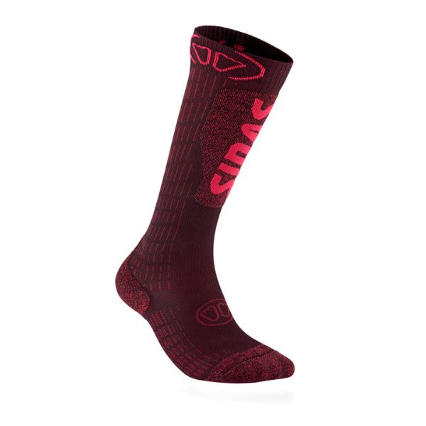 Ski Expert Burgundy Ski Socks Front View