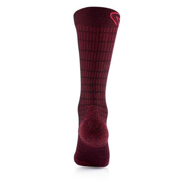 Ski Expert Burgundy Ski Socks Heel View