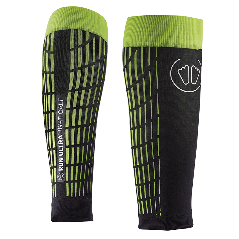 Sidas Ultra Light Calf Compression Sleeve Black & Yellow