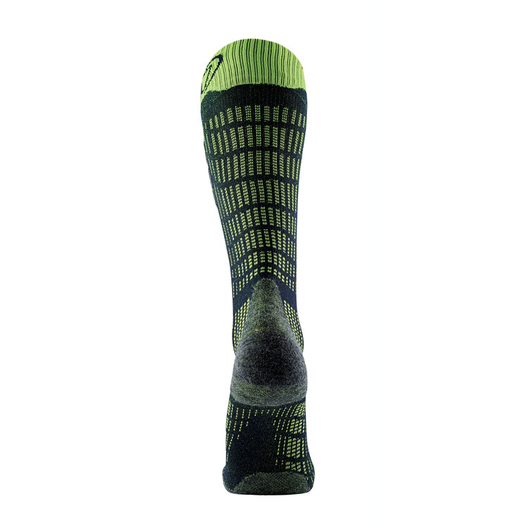 Sidas Ski Comfort Socks Black Yellow heel view