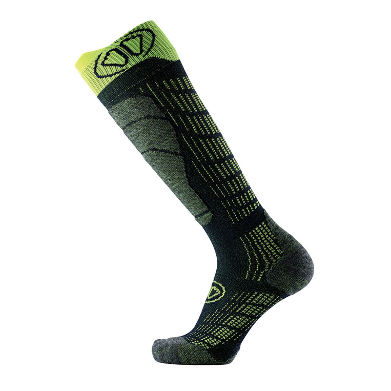 Sidas Ski Comfort Socks Black Yellow side view