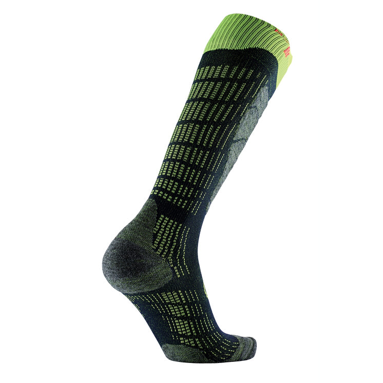 Sidas Ski Comfort Socks Black Yellow instep