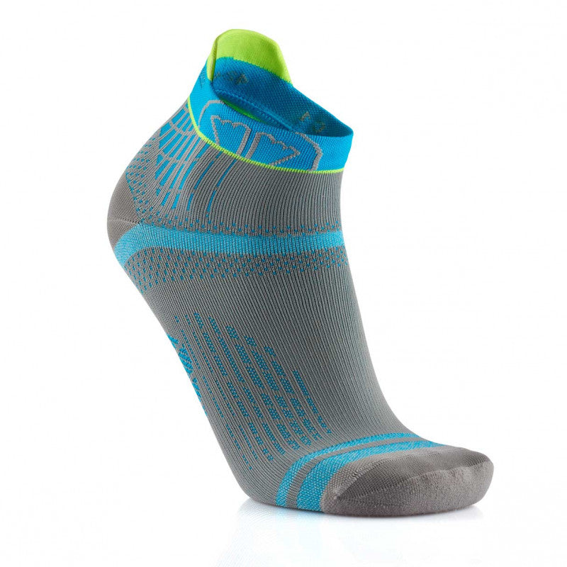 Sidas Run Feel Grey & Turquoise Running Socks