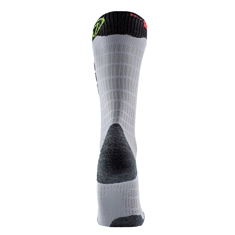 ski comfort light grey ski socks heel view