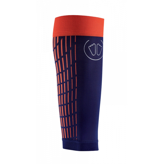 Sidas Ultra Light Calf Guard Running Calf Compression Blue & Orange Side View