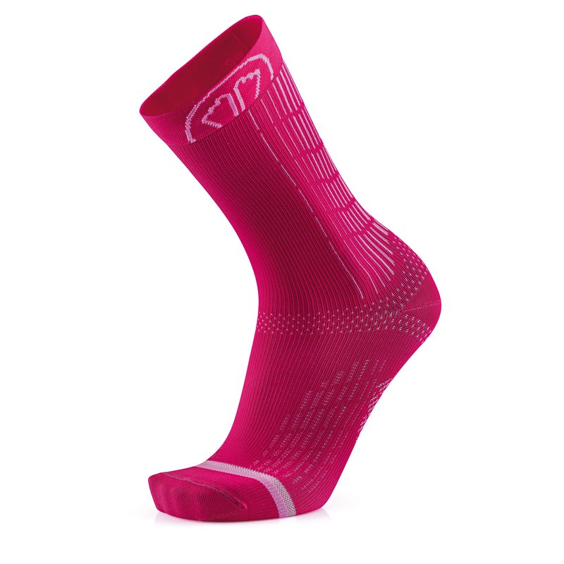 Sidas Run Pink Crew Running Socks