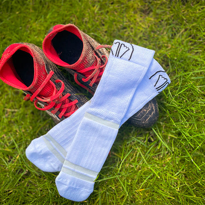 White Performance Grip Socks | Sports Grip Socks