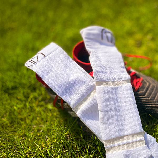 White Performance Grip Socks | Sports Grip Socks