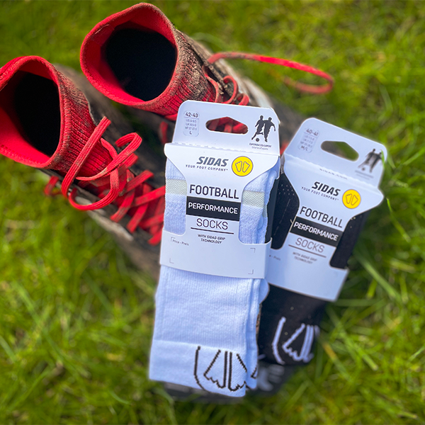 White Football Performance Socks | Grip Socks for Football Boots