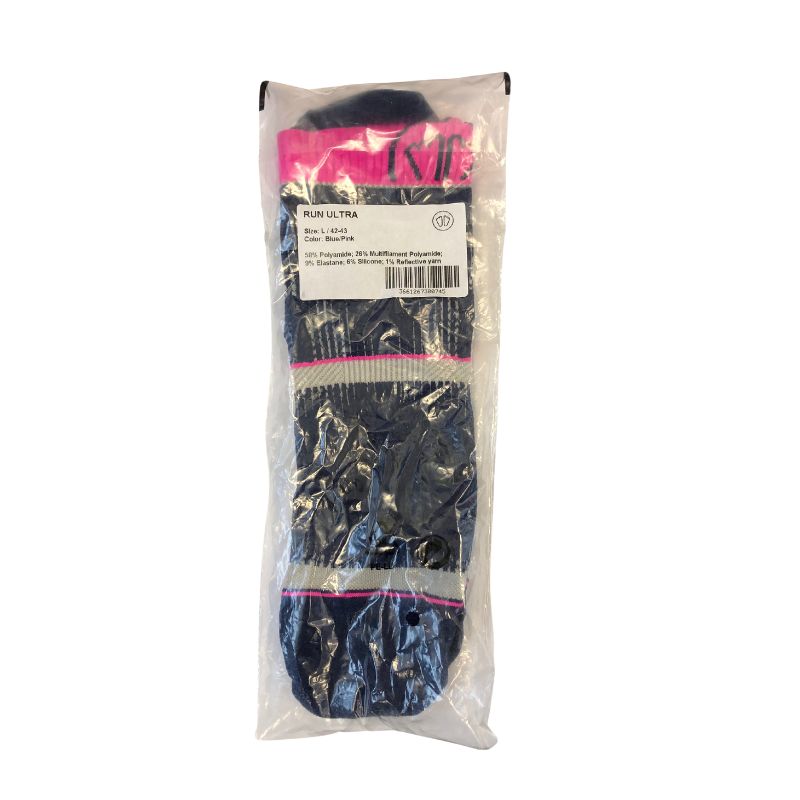 Run Ultra Socks | Blue/Pink | Large 42-43