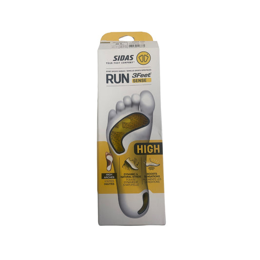 Preloved Sidas 3Feet Run Sense High Arch Running Insoles - Damaged outer packaging