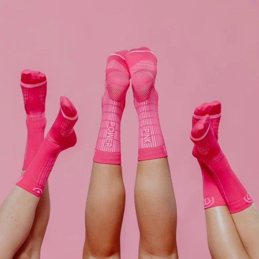 Sidas Run Pink Crew Running Socks