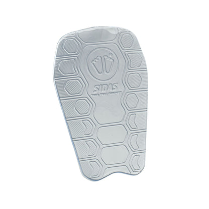 White textured pad with a brand logo on a white background