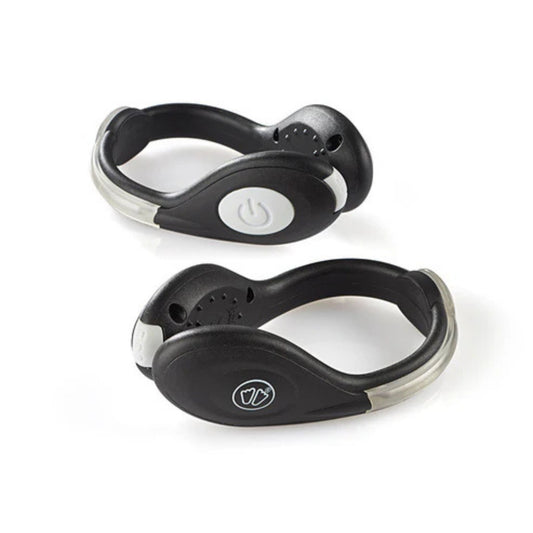 Shoe clips on white background