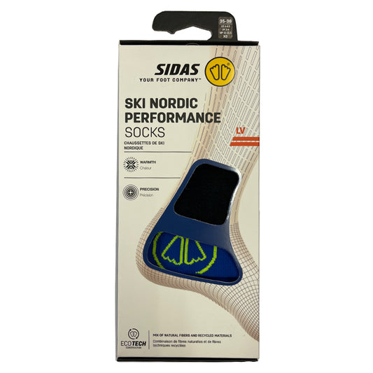 Package of Sidas Ski Nordic Performance Socks on a white background