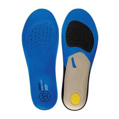 sidas 3feet trail running insole high arch top and bottom view