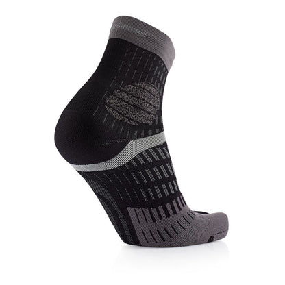 t-free trail running socks black grey rear view