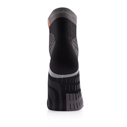 t-free trail running socks black grey heel rear view
