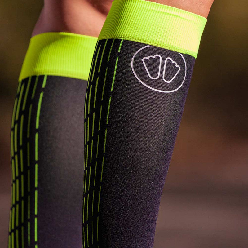 Ultra Light Calf Guard | Black & Yellow