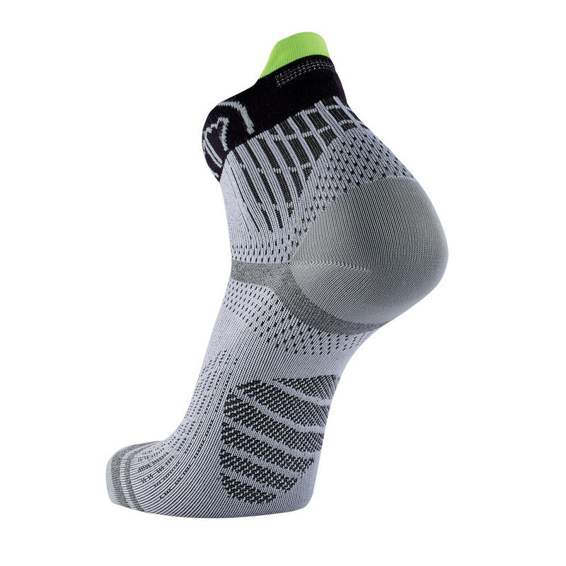Sidas Run Feel Running Socks Grey Black Rear View