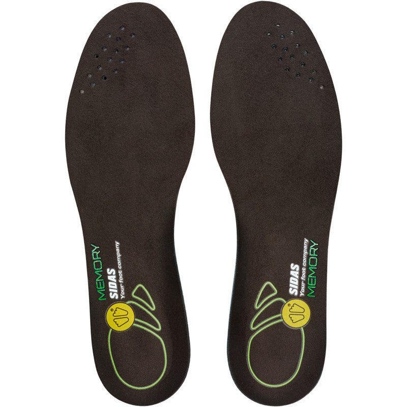 Sidas Cushioning Gel Memory Insoles Top View