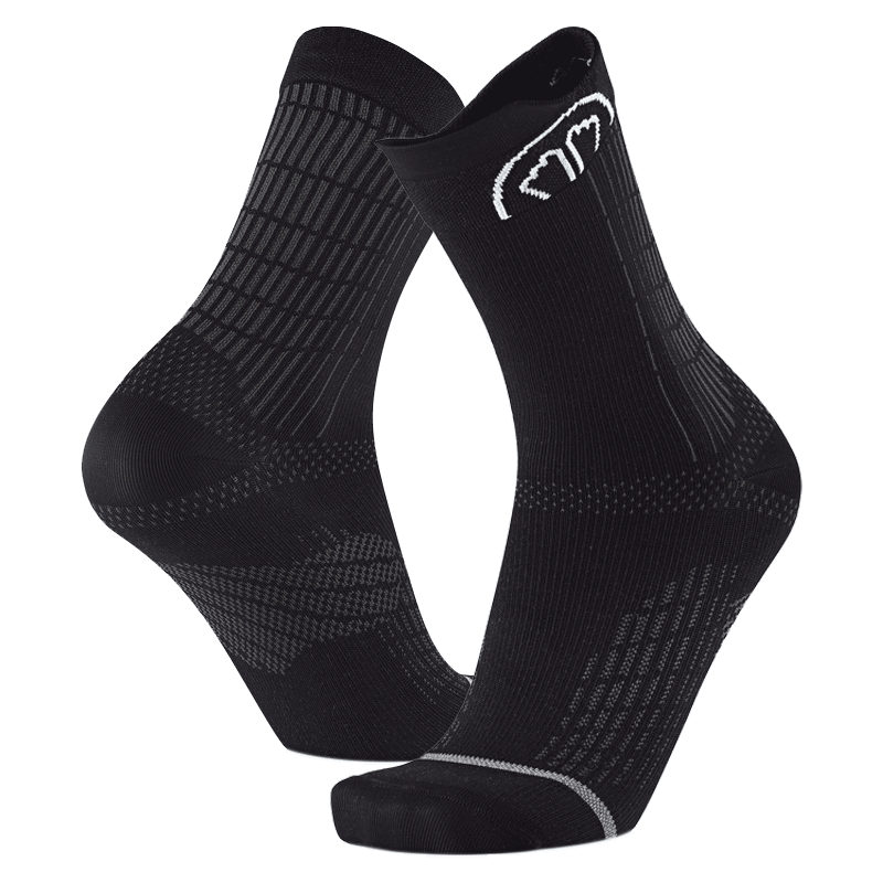 Sidas Anatomic Crew Thin Trail Running Socks Black Pair