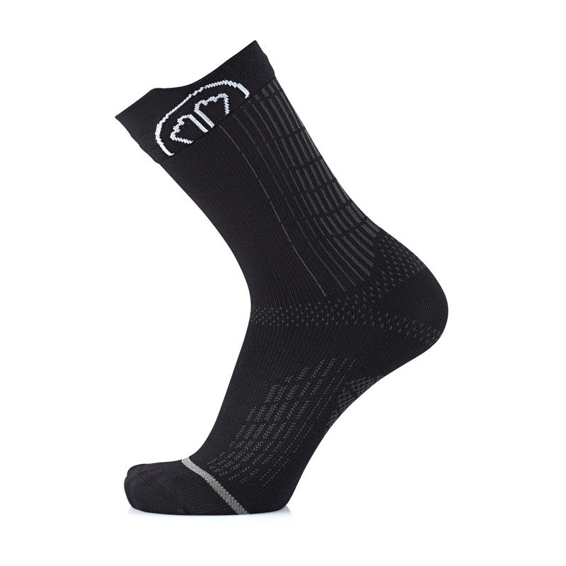 Sidas Anatomic Crew Thin Trail Running Socks Black Side View