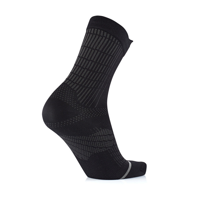 Sidas Anatomic Crew Thin Trail Running Socks Black Instep View