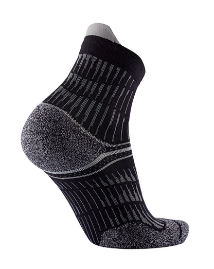 Sidas Run Anatomic Comfort Black Grey Ankle Running Socks
