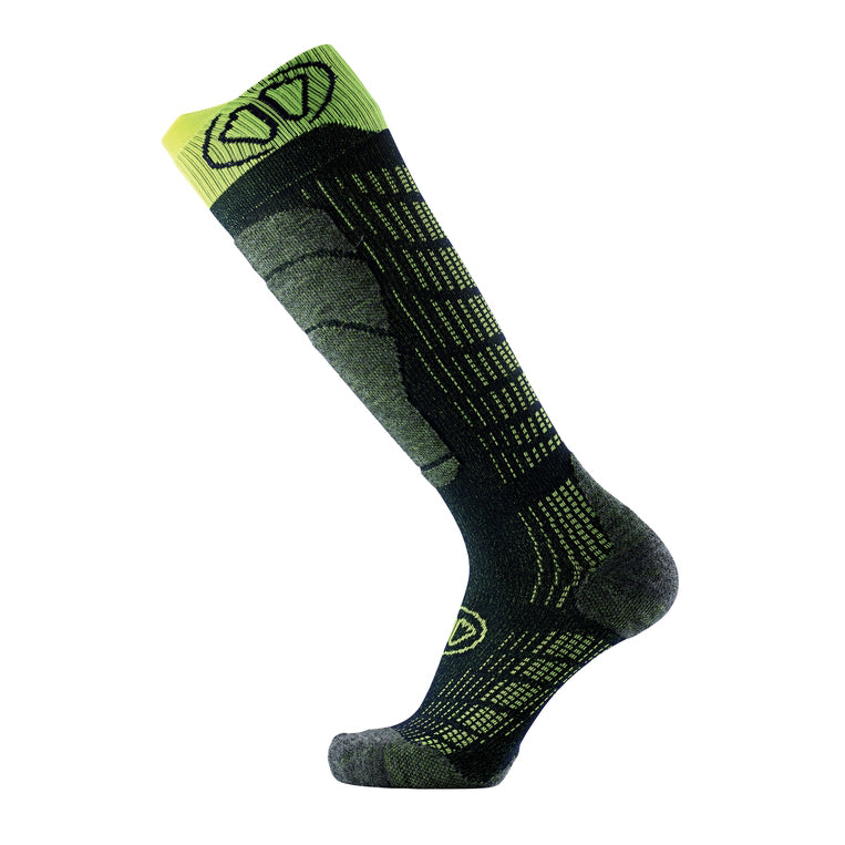 Sidas Anatomical Ski Socks Ski Comfort Black/Yellow Side View