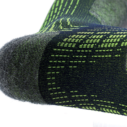 Sidas Anatomical Ski Socks Ski Comfort Black/Yellow Close Up